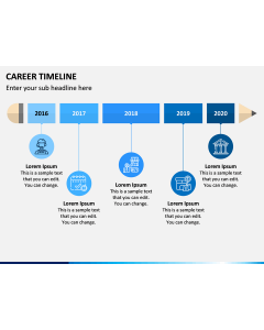 Career Timeline PPT Slide 1