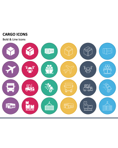 Cargo Icons PPT Slide 1