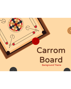 Carrom Board Background Theme PPT Thumbnail
