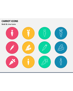 Carrot Icons PPT Slide 1
