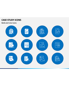 Case Study Icons PPT Slide 1