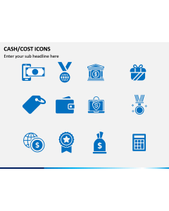 Cash Cost Icons PPT Slide 1