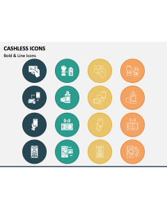 Cashless Icons PPT Slide 1