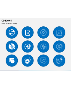 CD Icons PPT Slide 1