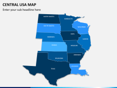 Central usa map PPT slide 1