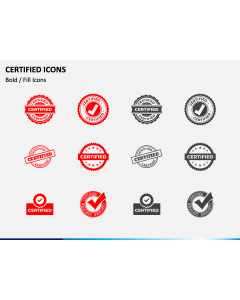 Certified Icons PPT Slide 1