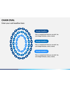 Chain Oval PPT Slide 1