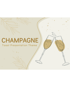 Champagne Toast Theme PPT Thumbnail