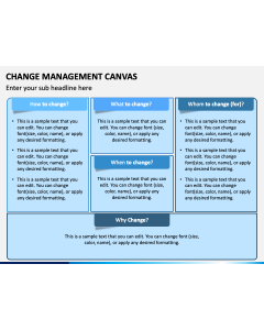Change Management Canvas PPT Slide 1