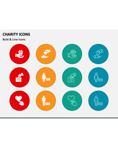Charity Icons PPT Slide 1
