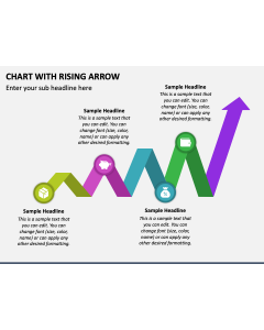 Chart With Rising Arrow PPT Slide 1