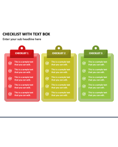 Checklist With Text Box PPT Slide 1