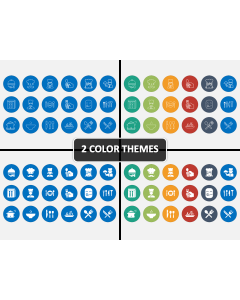 Chef Icons PPT Cover Slide