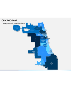 Chicago map PPT slide 1