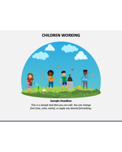 Children Working PPT Slide 1