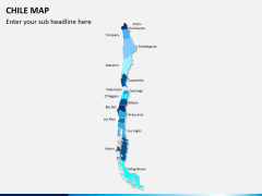 Chile map PPT slide 1