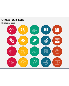 Chinese Food Icons PPT Slide 1