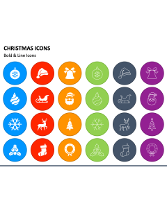 Christmas Icons PPT Slide 1