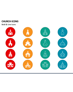 Church Icons PPT Slide 1