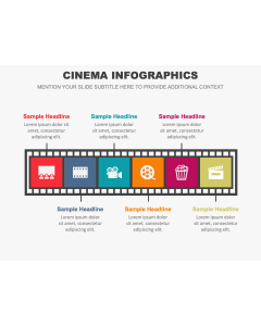 Cinema Infographics PPT Slide 1