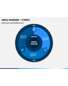 Circle Diagram - 3 Parts PPT Slide 1