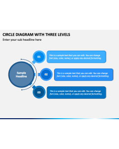 Circle Diagram with Three Levels PPT Slide 1