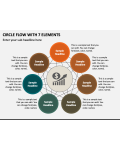 Circle Flow with 7 Elements PPT Slide 1