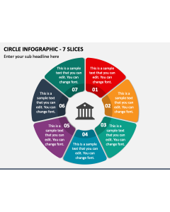 Circle Infographic - 7 Slices PPT Slide 1