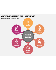 Circle Infographic with 6 Elements PPT Slide 1