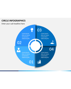 Circle Infographics PPT slide 1