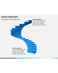 Circle Stair Steps PPT Slide 1