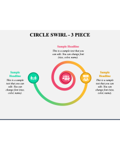 Circle Swirl - 3 Piece PPT Slide 1