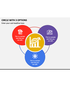 Circle with 3 Options PPT Slide 1