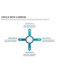 Circle with 4 Arrow PPT Thumbnail