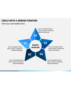 Circle With 5 Arrow Pointers Slide 1
