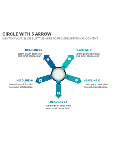 Circle with 5 Arrow PPT Thumbnail