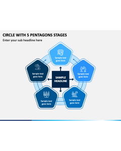 Circle With 5 Pentagons Stages Slide 1