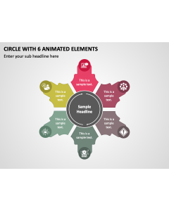 Circle with 6 Animated Elements PPT Thumbnail