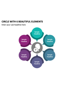 Circle with 6 Beautiful Elements PPT Thumbnail