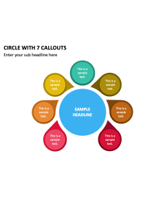 Circle with 7 Callouts PPT Slide 1