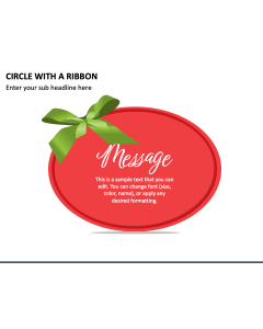 Circle with a Ribbon PPT Slide 1