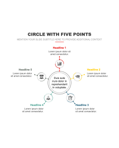 Circle with Five Points PPT Thumbnail