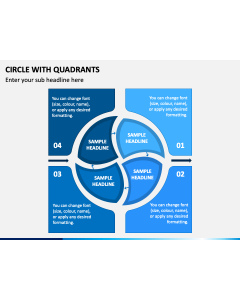 Circle With Quadrants PPT Slide 1