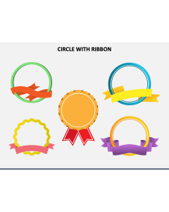 Circle with Ribbon PPT Slide 1