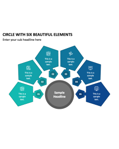 Circle with Six Beautiful Elements PPT Thumbnail