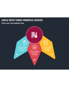 Circle with Three Versatile Choices PPT Thumbnail