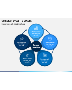 Circular Cycle - 5 Stages PPT Slide 1