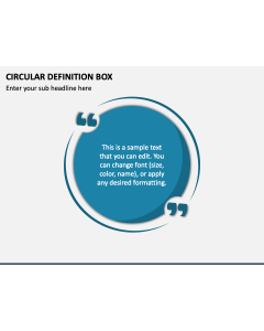 Circular Definition Box PPT Slide 1