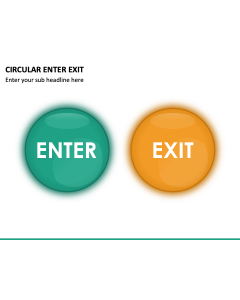 Circular Enter Exit PPT Slide 1