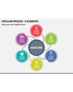 Circular Process - 6 Elements PPT Slide 1